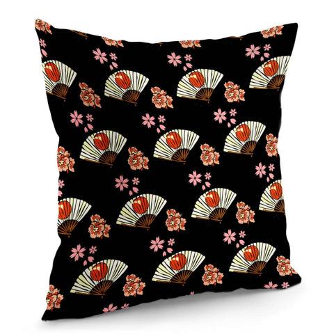 Image of Japanese Style Fan Pillow Cover