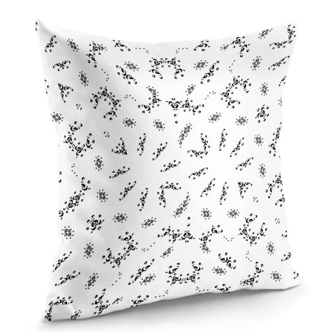 Image of Ethnic Ornate Black And White Design Print Pillow Cover