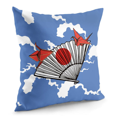 Image of Japanese Fan Pillow Cover