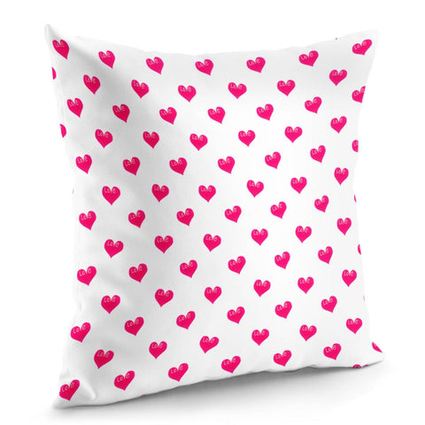 Image of Love Concept Sketchy Drawing Print Pattern Pillow Cover