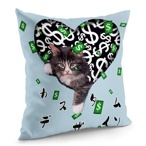 Image of Cat Pillow Cover