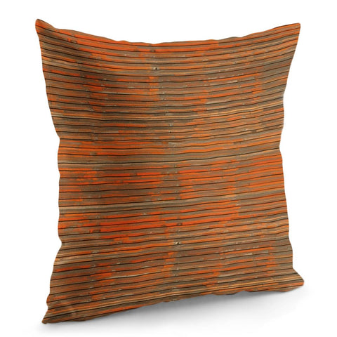 Image of Orange Grunge Print Pillow Cover