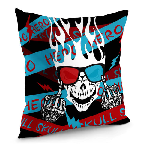 Image of Skull Pillow Cover