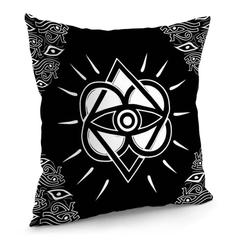 Image of Religious Symbols And Mystery And Ripples Pillow Cover