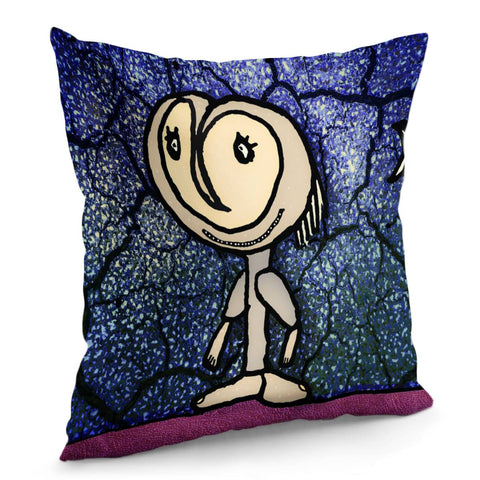 Image of Cute Et Fantasy Illustration Pillow Cover