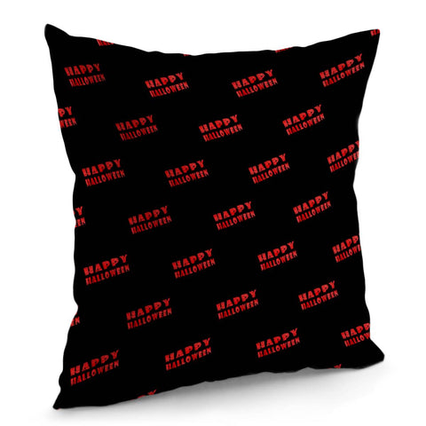 Image of Happy Halloween Print Pattern Pillow Cover