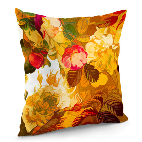 Image of Golden Roses Pillow Cover