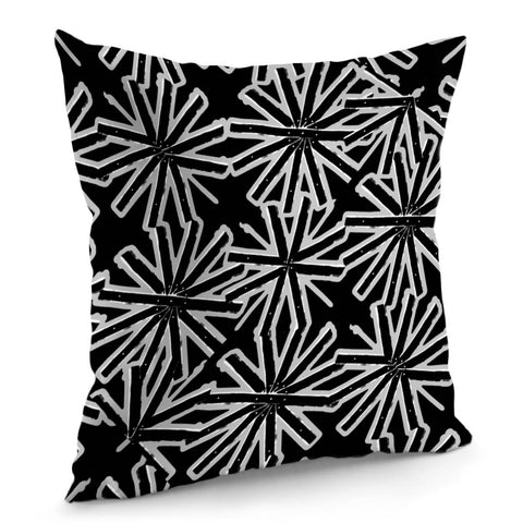 Image of Luxury Radial Stars Motif Pattern Pillow Cover