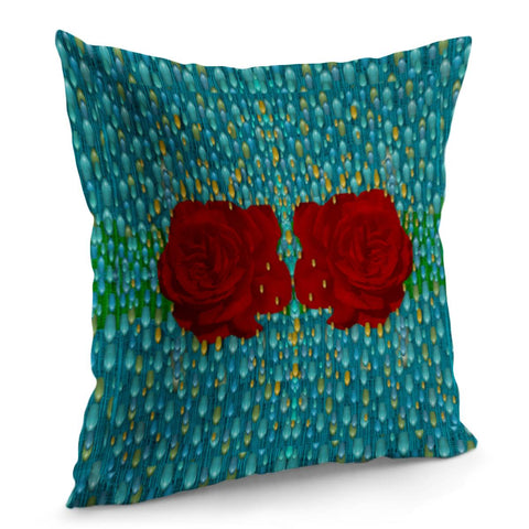 Image of Starfall And Rain Over Rose Island Pillow Cover