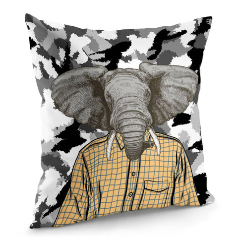 Image of Elephant Pillow Cover