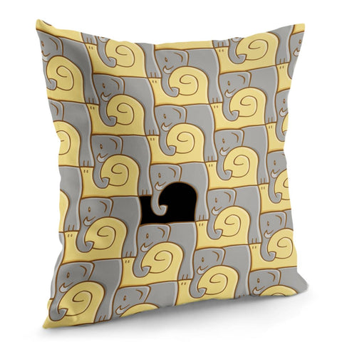 Image of Elephant Pillow Cover