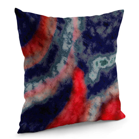 Image of Abstrait Dégradé Bleu/Rouge Pillow Cover