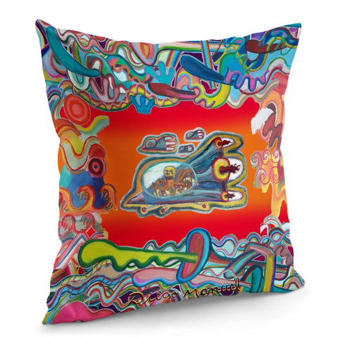 Image of A Lot Of Things 2 And Spaceship A Pillow Cover