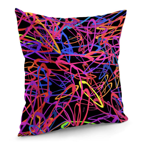 Image of Abstrait Formes Colors Pillow Cover