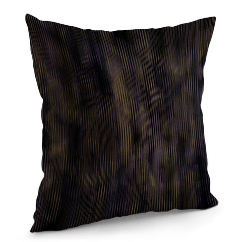 Image of Abstrait Lignes Marron Pillow Cover