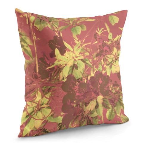 Image of Tropical Vintage Floral Artwork Print Pillow Cover
