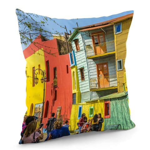 Image of La Boca, Buenos Aires, Argentina Pillow Cover