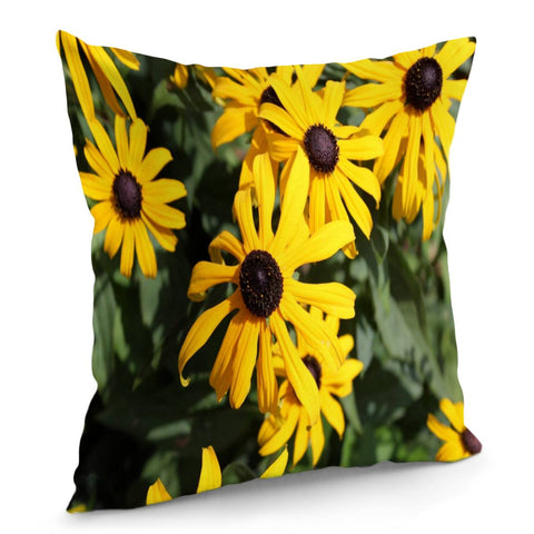 Image of Photo Fleurs Jaune Pillow Cover