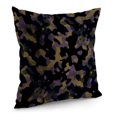 Image of Camouflage Noir/Marron Pillow Cover