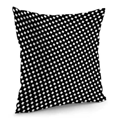 Image of Pattern Carreaux Blanc Pillow Cover