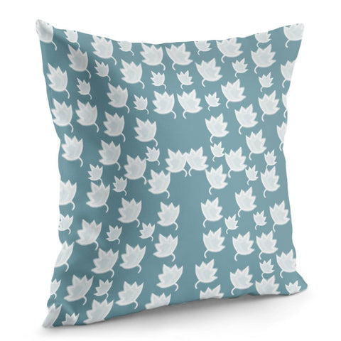 Image of Leaves On Color Ornate Pillow Cover