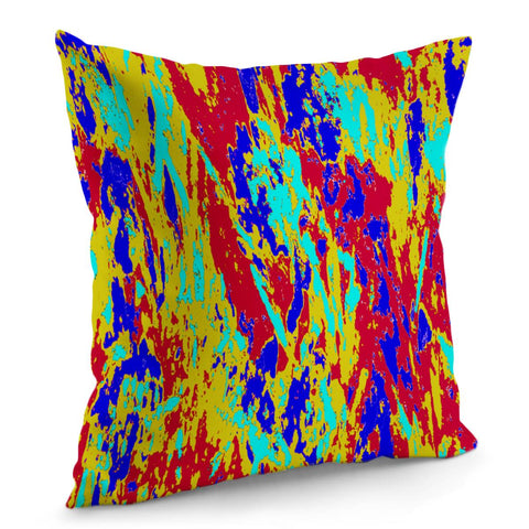 Image of Multicolored Vibrant Abstract Textre Print Pillow Cover