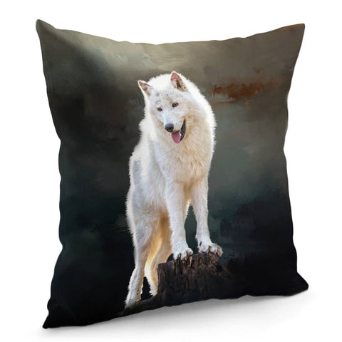 Image of Arctic Wolf Pillow Cover