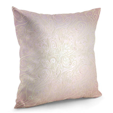 Image of Pink Yellow Damasks Pillow Cover
