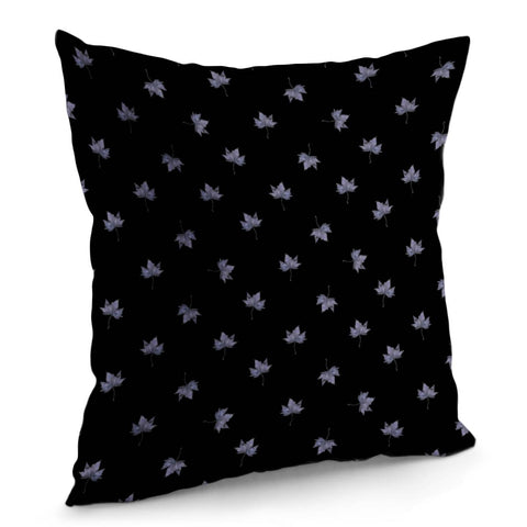 Image of Wet Leaves Botanical Motif Pattern Design Pillow Cover