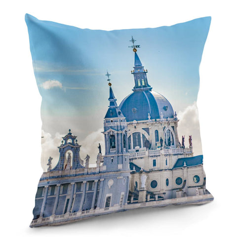 Image of Santa Maria La Real De La Almudena Cathedral Pillow Cover