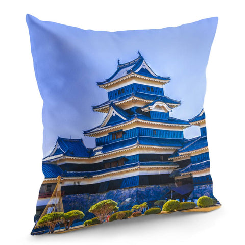 Image of Matsumoto Castle Exterior, Nagano, Japan Pillow Cover