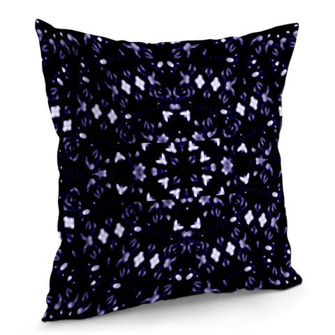 Image of Dark Violet Ornament Pattern Design Pillow Cover
