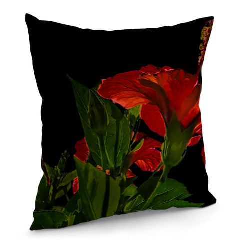 Image of Dark Floral Photo Illustration Pillow Cover