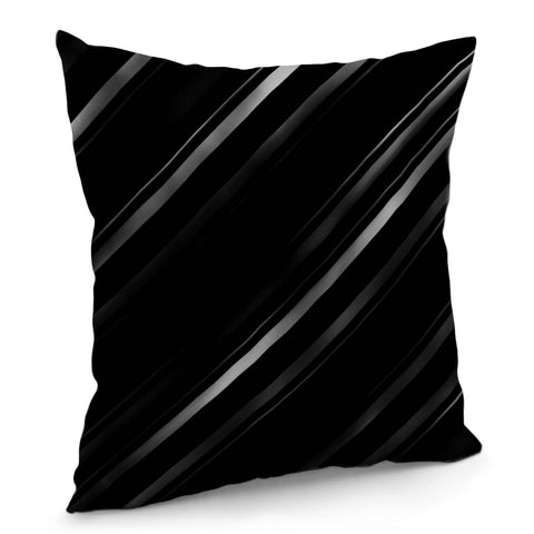 Image of Minimalist Black Linear Abstract Print Pillow Cover