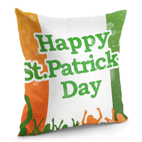 Image of Happy St Patricks Day Celebration Design Pillow Cover