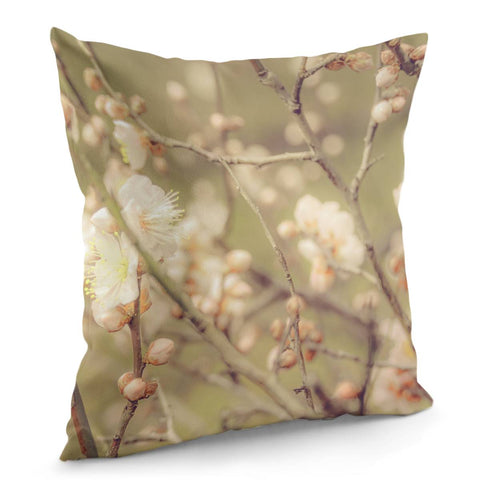 Image of Sakura Flowers, Imperial Palace Park, Tokyo, Japan Pillow Cover