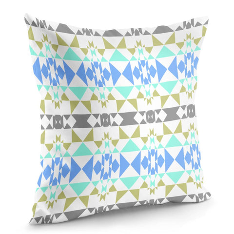 Image of Multicolored Geometric Pattern Pillow Cover