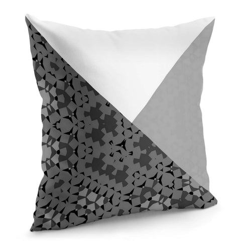 Image of Formes Trio Gris Triangles Pillow Cover