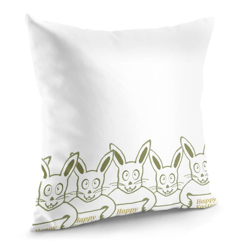 Image of Happy Easter Concept Illustration Pillow Cover