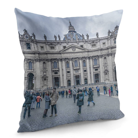 Image of Saint Peters Square, Vatican City, Italy Pillow Cover