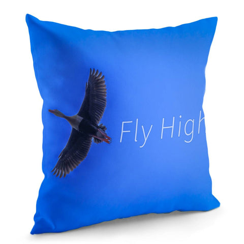 Image of Fly High Concept Photography Pillow Cover