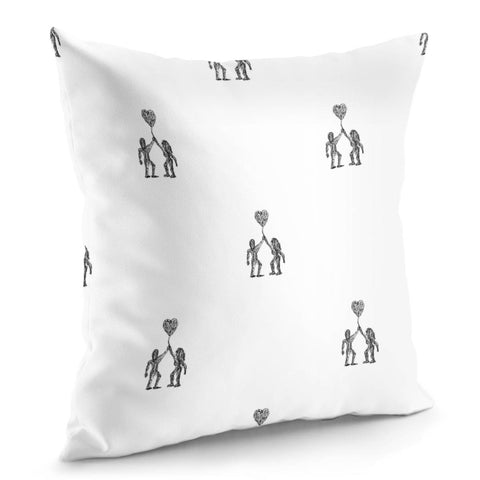 Image of Love Symbol Drawing Pillow Cover