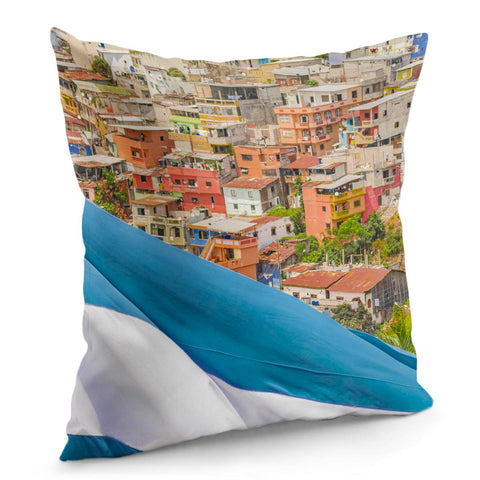 Image of Santa Ana Hill, Guayaquil Ecuador Pillow Cover