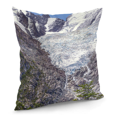 Image of Huemul Glacier, Patagonia, Argentina Pillow Cover