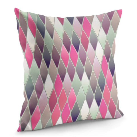 Image of Pink Diamond Pinwheel Pillow Cover