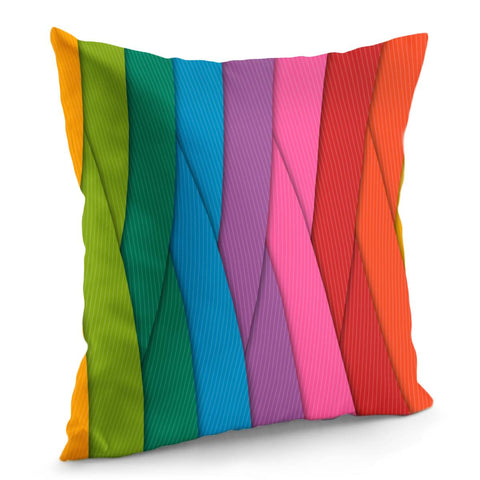 Image of Rainbow Slice Pillow Cover