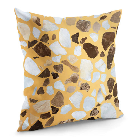 Image of Orange Brown Terrazzo Pillow Cover