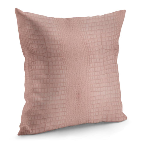 Image of Pink Alligator Print Pillow Cover