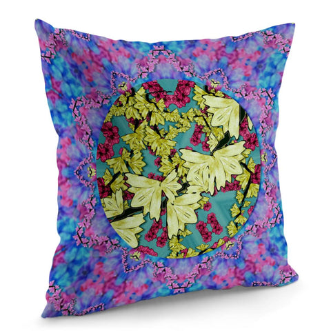 Image of Flowers And The Cherry Blossom Tree Is Blooming So Free Pillow Cover