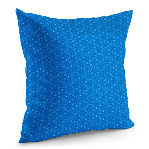 Image of Blue, Black & White #5 Pillow Cover